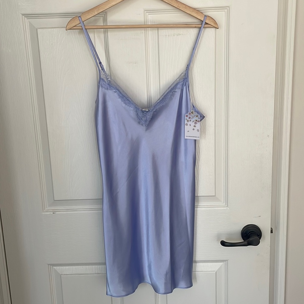 In Bloom by Jonquil pixie dust blue slip dress midi